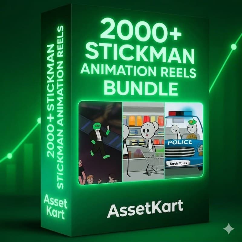 2000+ Stickman Animation Reels Bundle | Viral & Ready 🔥